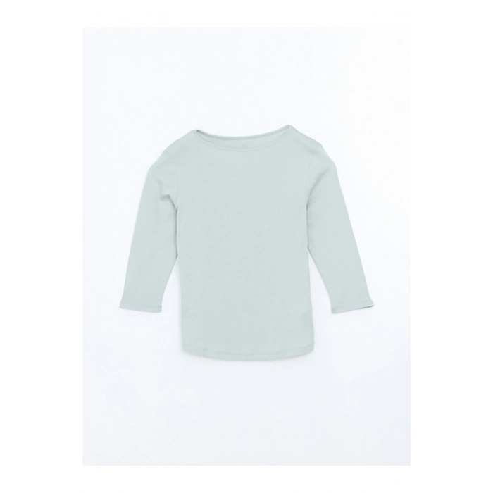 Yeşil Kayık Yaka Kadın Tişört