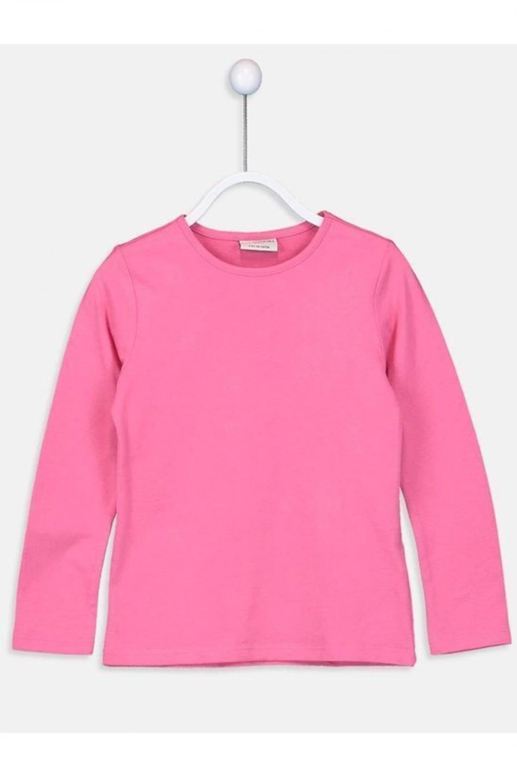 Bisiklet Yaka Basic Uzun Kollu Kız Çocuk T-shirt