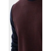 Bisiklet Yaka Desenli Sweatshirt Bordo / Burgundy
