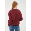 Baskılı Sweat Bordo