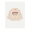 Bisiklet Yaka Uzun Kollu Minnie Mouse Baskılı Kız Bebek Sweatshirt ve Tayt 2li Takım