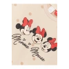 Bisiklet Yaka Uzun Kollu Minnie Mouse Baskılı Kız Bebek Sweatshirt ve Tayt 2li Takım