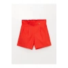 Beli Lastikli Basic Kız Çocuk Şort