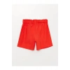 Beli Lastikli Basic Kız Çocuk Şort