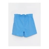 Beli Lastikli Basic Poplin Kız Çocuk Şort