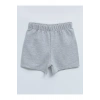 Beli Lastikli Basic Pamuklu Kız Bebek Şort