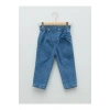 Beli Lastikli Basic Kız Bebek Jean Pantolon