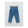 Beli Lastikli Basic Kız Bebek Jean Pantolon