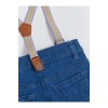 LCW baby Basic Kız Bebek Jean Şort ve Pantolon Askısı 2li