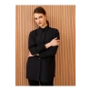 Gömlek Yaka Düz Uzun Kollu Oversize Poplin Kadın Tunik