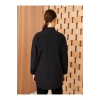 Gömlek Yaka Düz Uzun Kollu Oversize Poplin Kadın Tunik