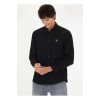 U.S. Polo Assn. Slim Fit Düğmeli Yaka Siyah Erkek Gömlek NOVAYA023K