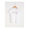 Kız Çocuk Beyaz  T-Shirt