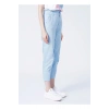 22y0031k1 Yüksek Bel Relaxed Mavi Kadın Pantolon
