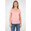 22y0932k1 Kadın V Yaka T-shirt