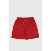 Erkek Çocuk Canlı Kırmızı Gzx Deniz Şortu