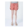 22y0655k1 Lastikli Rahat Kalıp Düz Pembe Kadın Şort