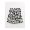 Lcw Casual Beli Lastikli Çiçekli Kadın Şortlu Etek