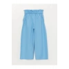 Beli Lastikli Basic Geniş Paça Kız Çocuk Capri