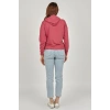 Kadın Baskılı Kapüşonlu Sweatshirt 5376k01 Gül Kurusu