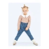 Beli Lastikli Basic Kız Bebek Jean Pantolon