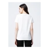 22y0041k1 Bisiklet Yakakısa Kollu Normal Kalıp Baskılı Ekru Kadın T-shirt