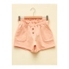 Beli Lastikli Basic Kız Çocuk Şort