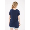 Pulpayetli T-shirt Lacivert / Navy