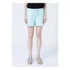 22y0655k1 Lastikli Rahat Kalıp Düz Mint Kadın Şort