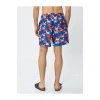 3Sam00063Bw B24 Mavi Desenli Erkek Deniz Shortu