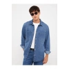 Regular Fit Uzun Kollu Erkek Jean Gömlek