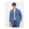 Regular Fit Uzun Kollu Erkek Jean Gömlek