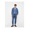 Regular Fit Uzun Kollu Erkek Jean Gömlek