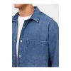 Regular Fit Uzun Kollu Erkek Jean Gömlek