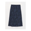 Standart Kalıp Desenli Kadın Etek