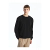 Lcwk Bisiklet Yaka Uzun Kollu Erkek Dokulu Sweatshirt