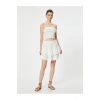 Mini Etek Beli Lastikli Dokulu Fisto Detaylı