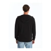 LCWAIKIKI Classic Siyah Kapüşonlu Uzun Kollu Erkek Kalın Fermuarlı Sweatshirt