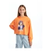 LCW Kids Kapüşonlu Kız Çocuk Sweatshirt