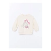 LCW Bisiklet Yaka Uzun Kollu Baskılı Kız Bebek Sweatshirt