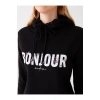 Baskılı Uzun Kollu Kadın Hoodie