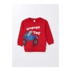 LCW Kids  Bisiklet Yaka Baskılı Erkek Çocuk Sweatshirt