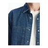 LCW Jeans Orta İndigo Rodeo Regular Fit Uzun Kollu Erkek Jean Gömlek
