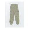 Beli Lastikli Kız Çocuk Kargo Jogger Pantolon