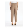 LCW Grace Kahverengi Beli Lastikli Rahat Kalıp Kadın Pantolon