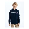 LCW Kids Lacivert Baskılı Uzun Kollu Erkek Çocuk Hoodie
