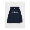 LCW Kids Lacivert Baskılı Uzun Kollu Erkek Çocuk Hoodie