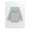 Lcw Kapüşonlu Uzun Kollu Kız Bebek Fermuarlı Sweatshirt