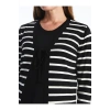 V Yaka Çizgili Uzun Kollu Hamile Triko Hırka ve Süveter Takım