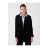 LCWAIKIKI Classic Siyah Düz Uzun Kollu Kadın Blazer Ceket
